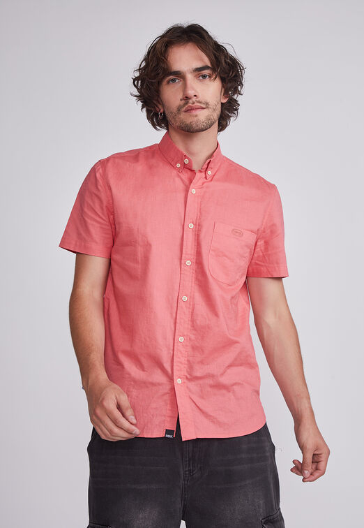 Camisa Hombre Sandia Lino Slim Sioux