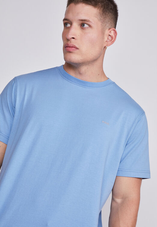 Polera Hombre Celeste Basica Sioux