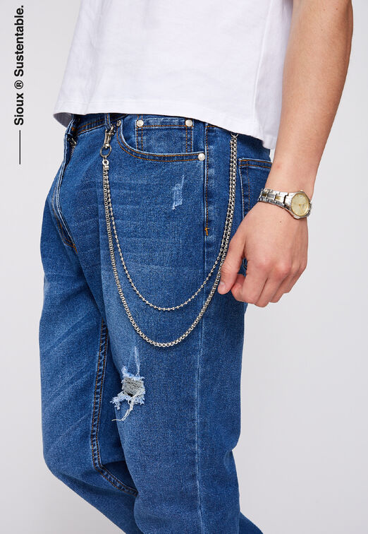 Jeans Chains Azul Sioux