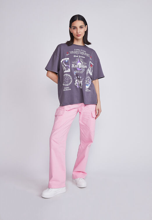 Polera Mujer Love Potion Gris Sioux