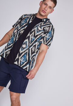 Bermuda Hombre Azul Cargo Cordon Sioux