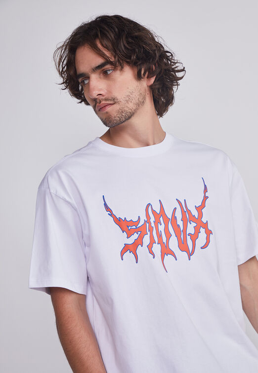 Polera Hombre Blanco Week Orange Sioux