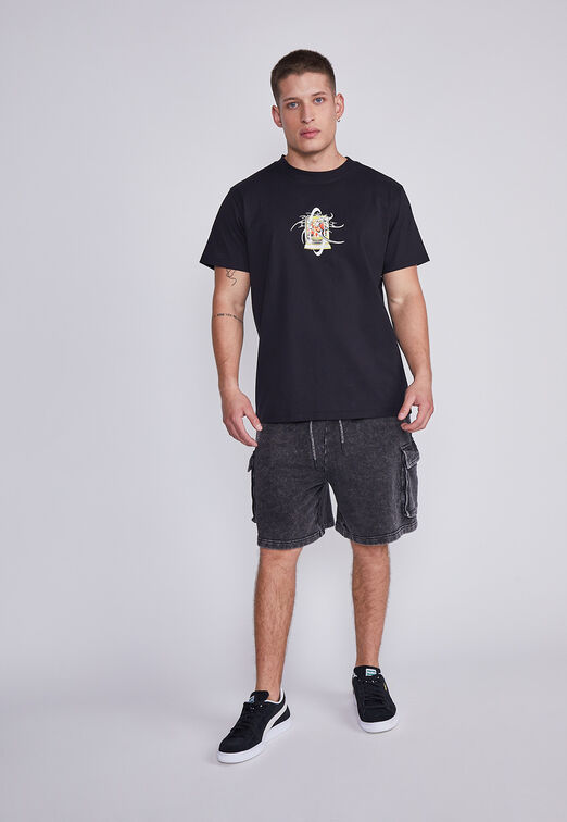 Polera Hombre Negro Week Sioux