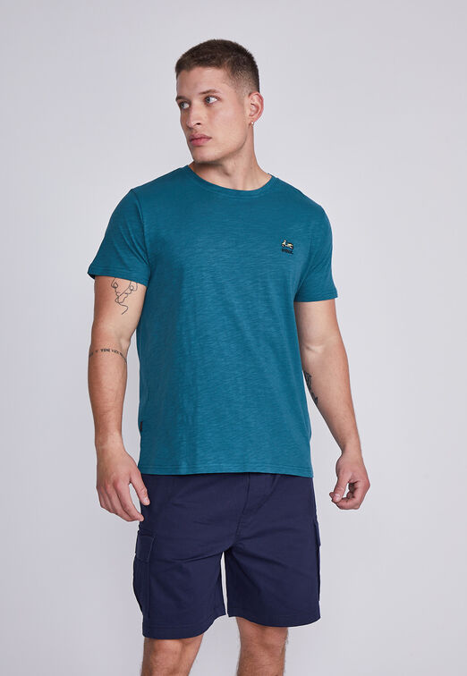 Polera Hombre Verde Moto Sioux