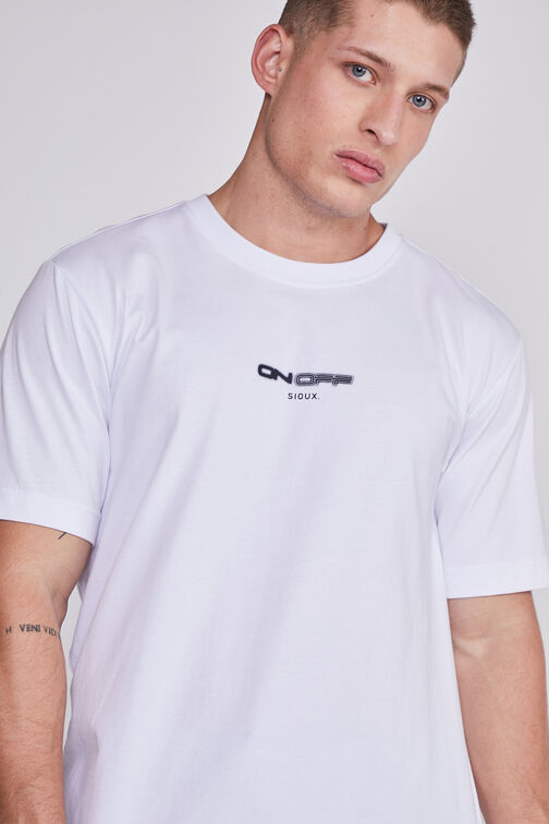 Polera Hombre Blanco On Off Sioux