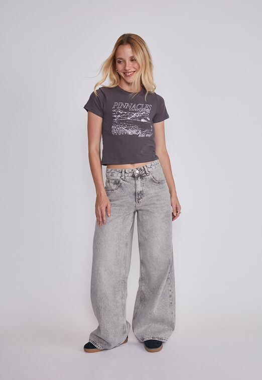 Polera Mujer Mountain Gris Sioux