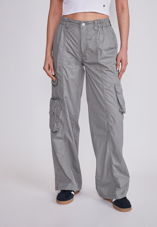 Pantalon Mujer Verde Cargo Algodon Sioux