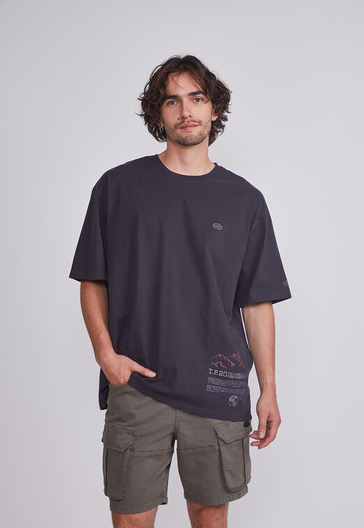 Polera Hombre Acero Montanas Sioux