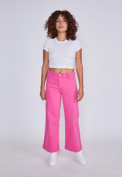 Jeans Mujer  Elasticado Rosado Sioux