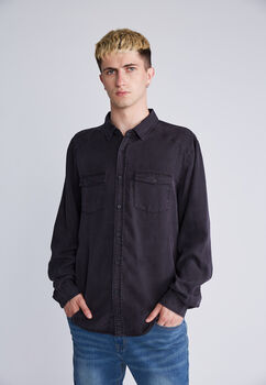 Camisa Lyocell Grafito Gris Sioux