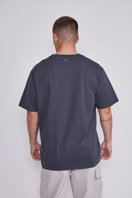 Polera Hombre Gris Motors Relieve Sioux