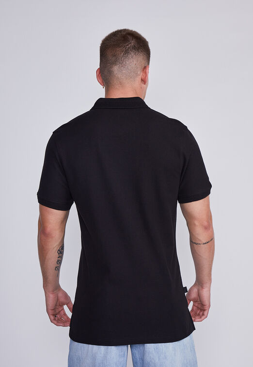 Polera Hombre Negro Polo Sioux