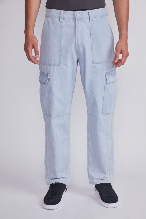 Jeans Hombre Celeste Cargo Claro Sioux
