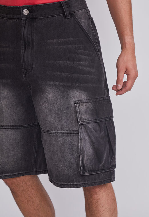 Bermuda Hombre Gris Cargo Sioux