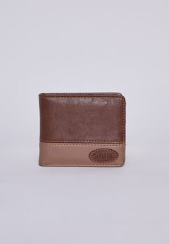 Billetera Cuerina Cafe Sioux