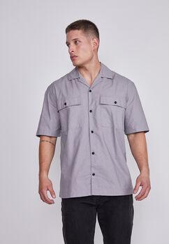 Camisa Hombre Gris 2 Bolsllos Sioux