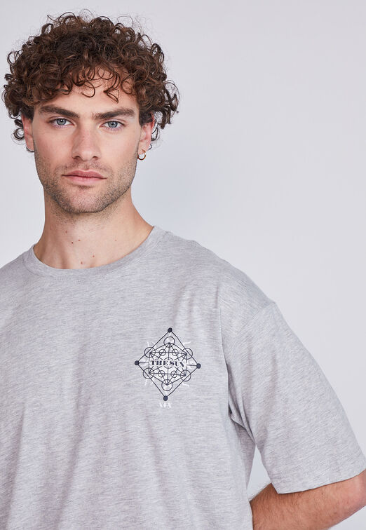 Polera Hombre The Sun Gris Sioux