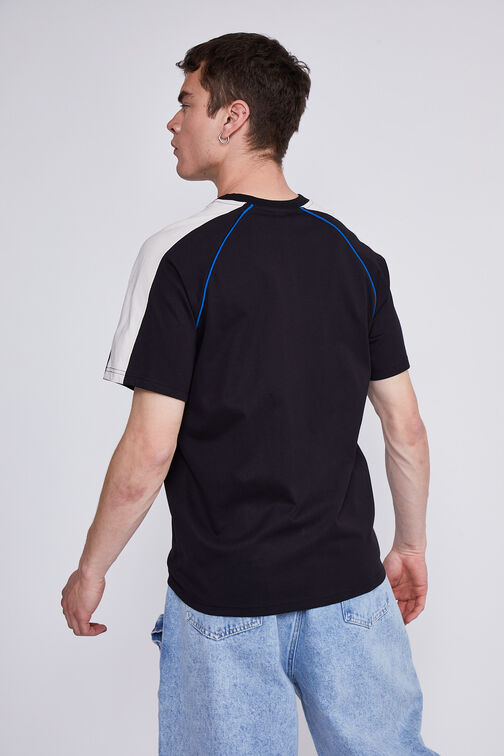 Polera Hombre Azul Bi Color Sioux