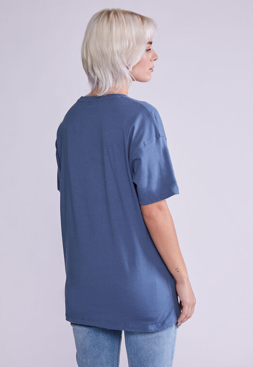 Polera Oversized Girasol Azul Sioux