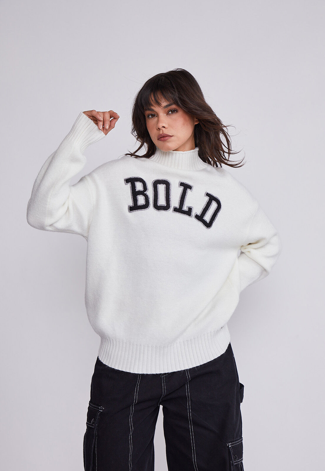 Suéter blanco mujer online