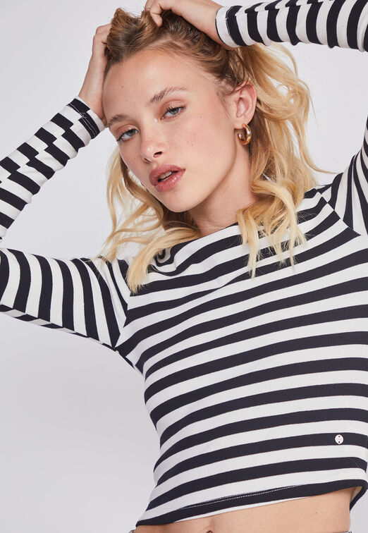 Polera Mujer Soft Negro Sioux