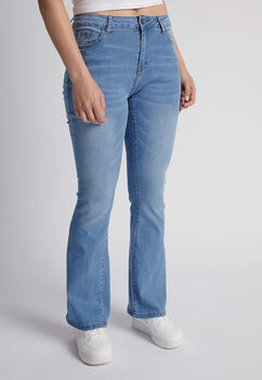 Jeans Mujer Flare Utras Strech Azul Sioux  