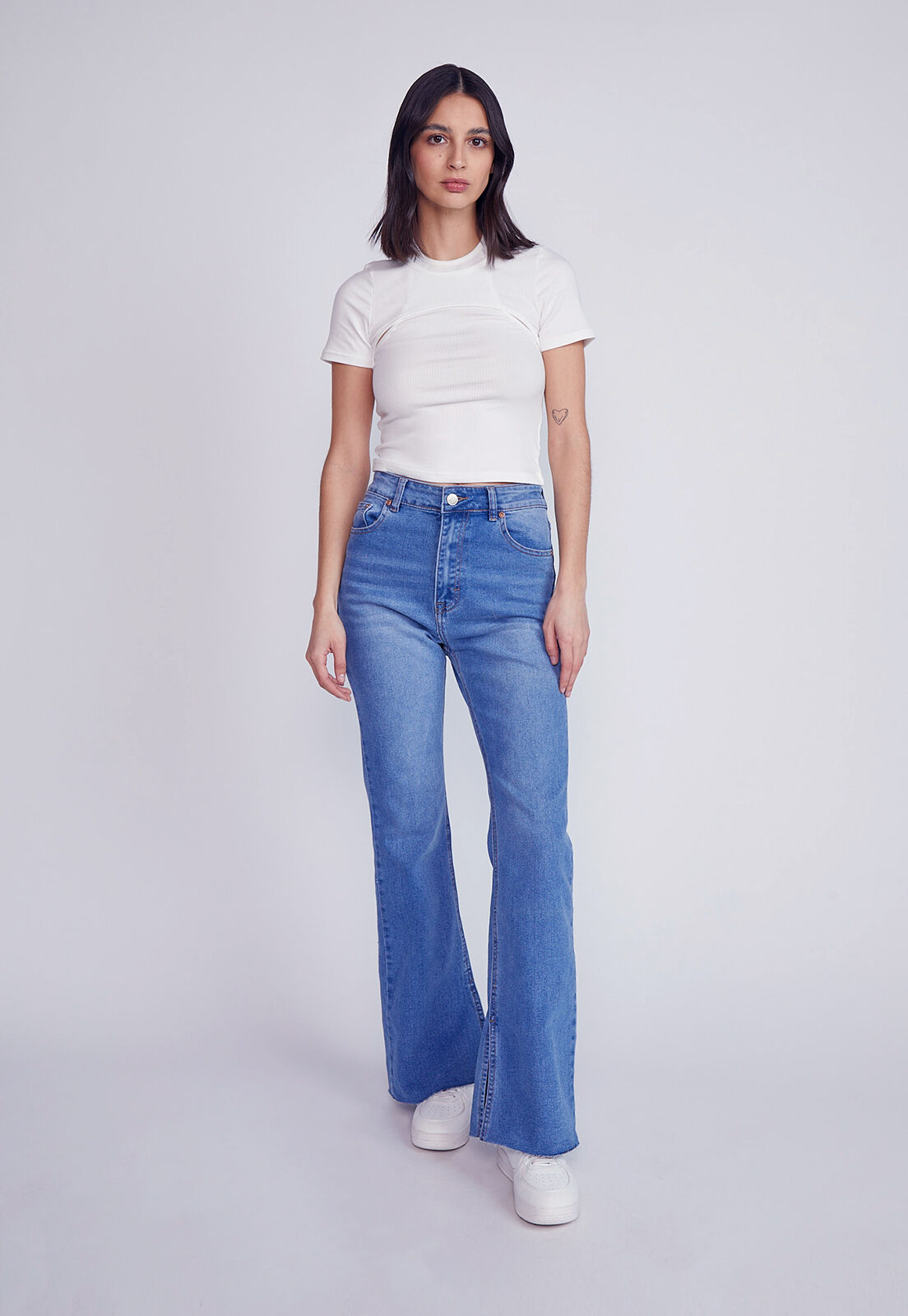 Polera elasticada mujer deals