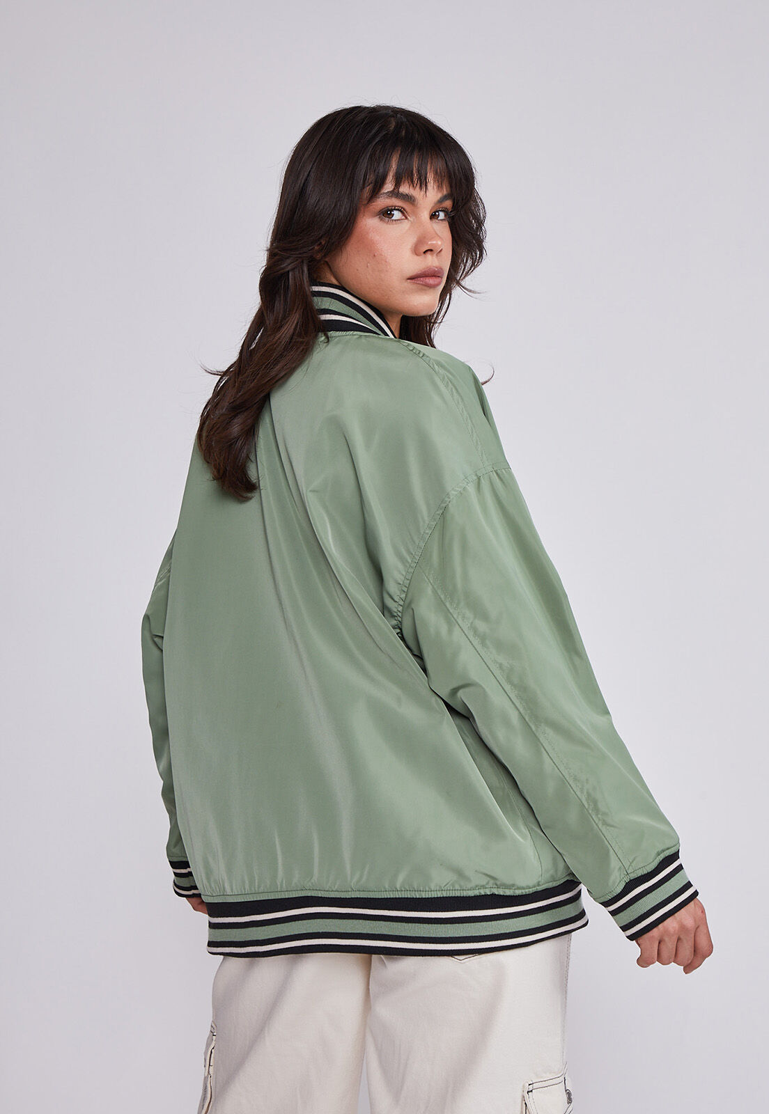 Bomber larga mujer hot sale