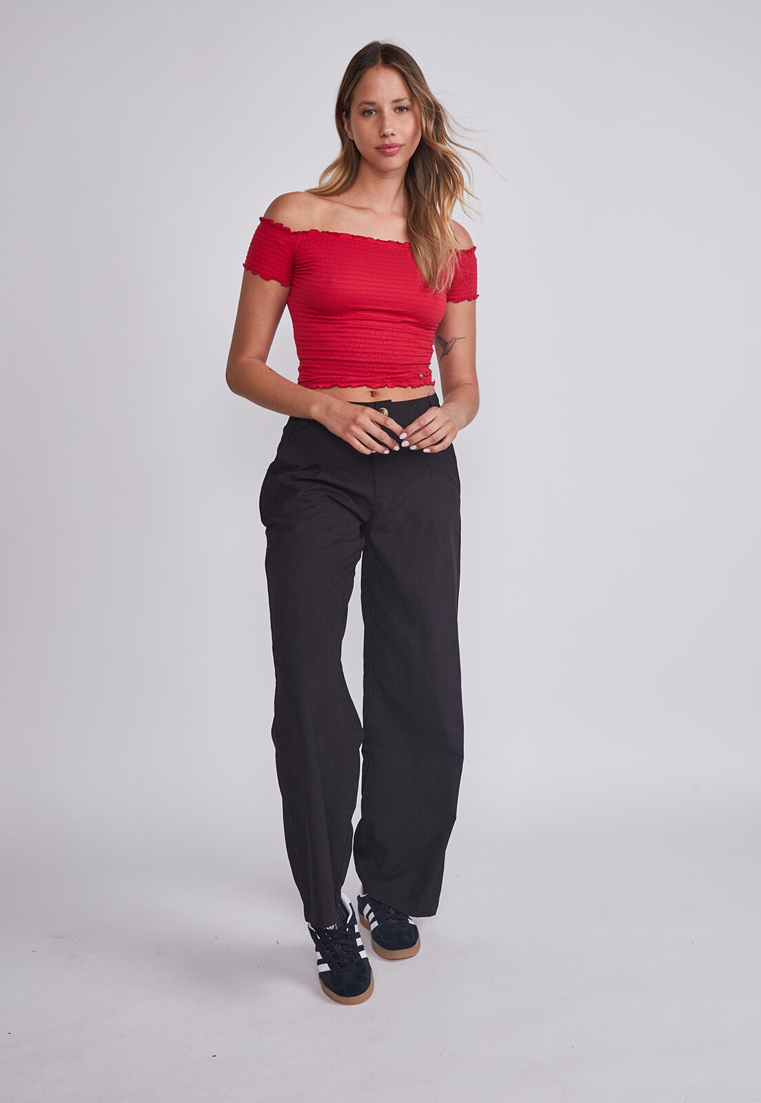 Polera Mujer Rojo Panal Sioux