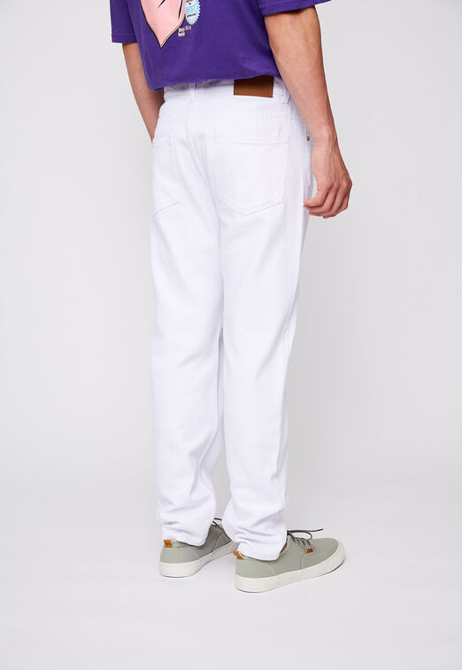 Jeans Slim Fit White Sioux