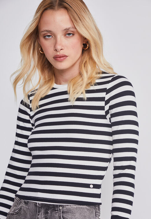 Polera Mujer Soft Negro Sioux