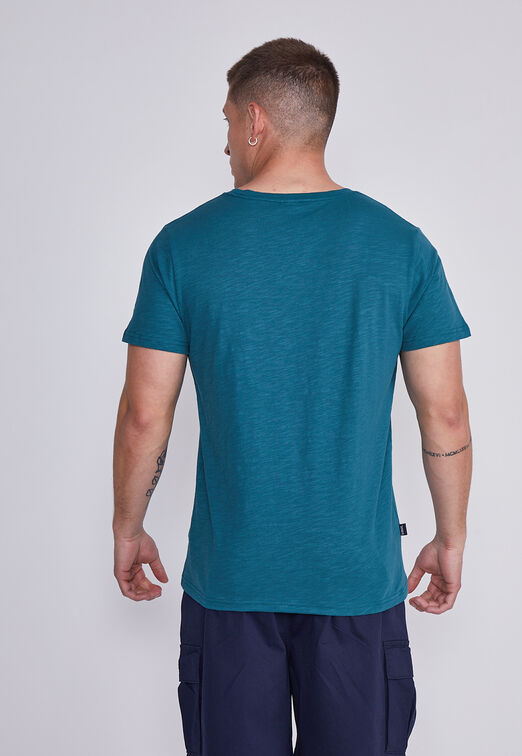 Polera Hombre Verde Moto Sioux