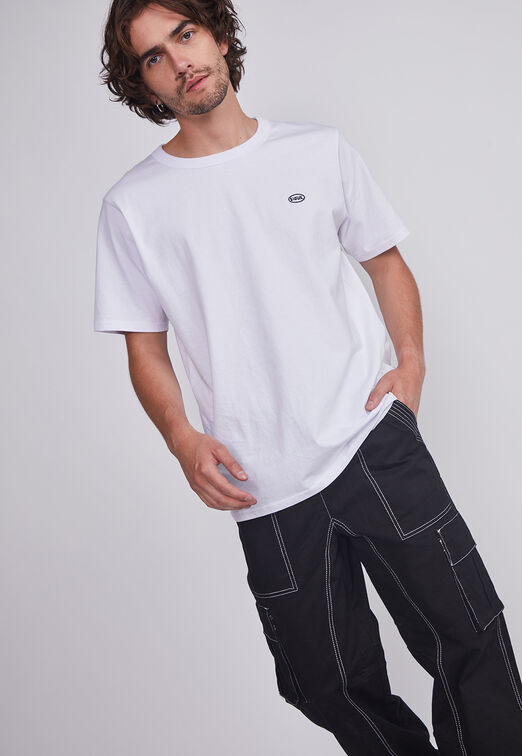 Pantalon Hombre Negro Cargo Costuras Sioux