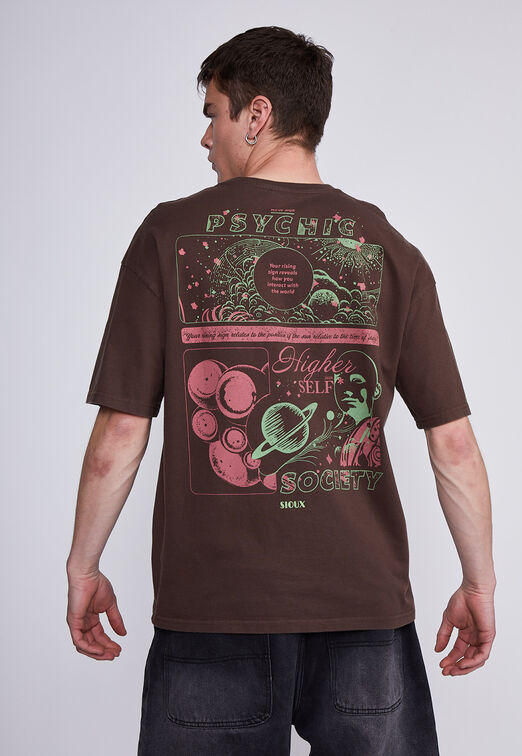 Polera Hombre Cafe New Age Sioux