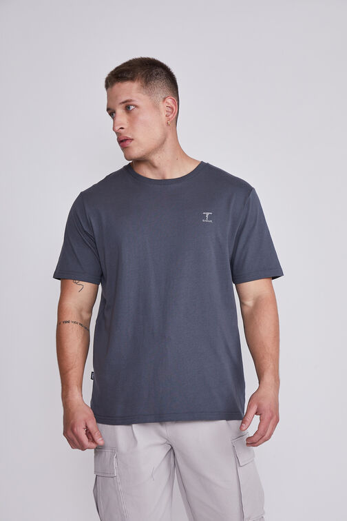 Polera Hombre Acero Bordado Sioux