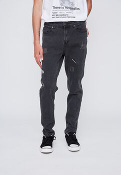 Jeans Skinny  Destroyed Negro Sioux