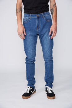 JEANS SKINNY DESTROYED KNEE AZUL SIOUX