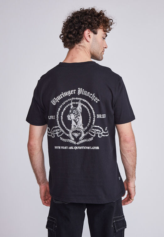 Polera Hombre Alambre Puas Negro Sioux