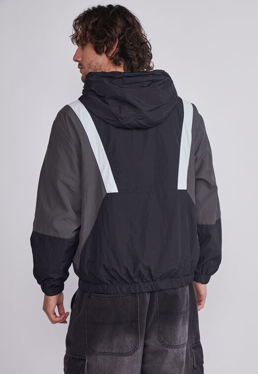 Cortaviento Hombre Negro Vintage Sioux
